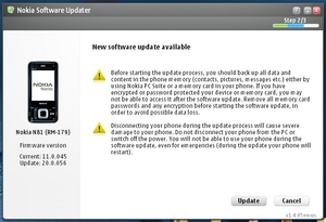 NOKIA N81(8GB) Firmware Update 01