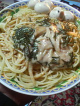 パスタ　ウズラ