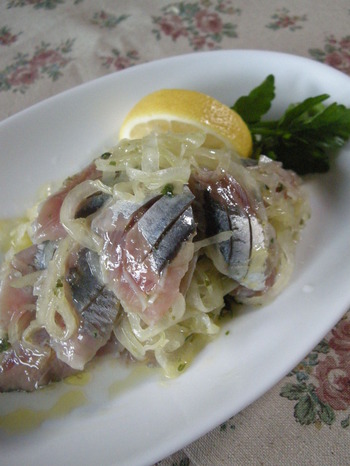 Costardelle Al Limone さんまのアンティパスト おいしいイタリア Tavola Giappone