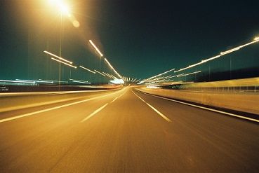 夜の高速道路sブログ素材