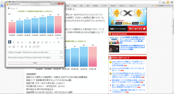 まずはTumblrでシェア