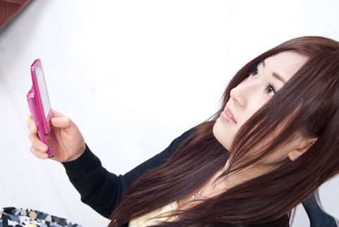 ケータイショップのお姉さんのイメージ