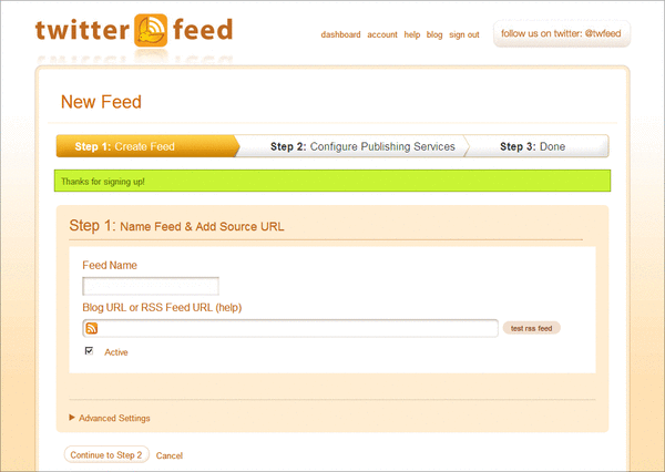 twitterfeed（Newfeed01）