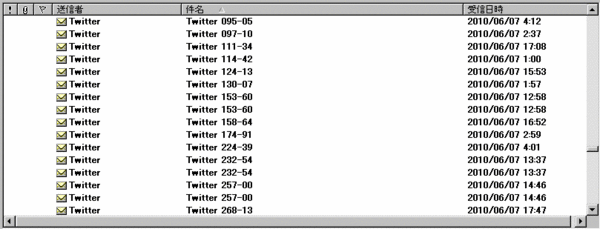 偽twitterからの大量投下