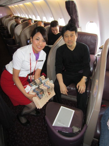 ヴァージンアトランティック航空 シンディ ロンドン・ジュネーヴ