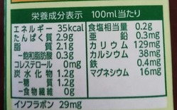 豆乳栄養成分
