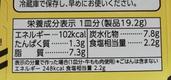 カレーの栄養成分