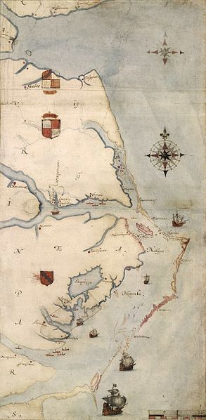 293px-Roanoke_map_1584