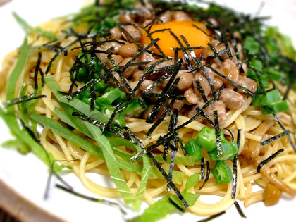納豆パスタ