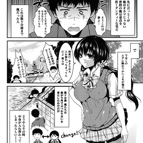 入れ替わり体質オジサン「よくあるあｒ・・・ねーよっ」突然JKとカラダが入れ替わったオジサンがやることといえばｗｗｗ
