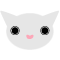 猫の顔のイラスト
