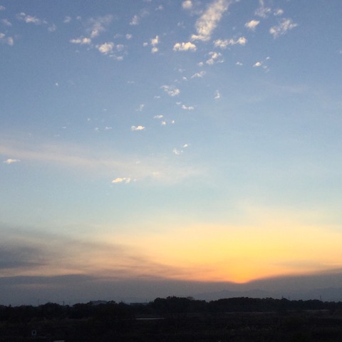 夕暮れ
