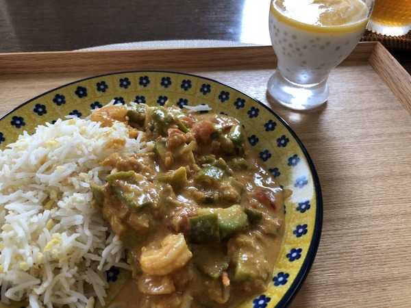 2018 07 カレーとタピオカプリン