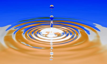 額に水滴を落とし続ける