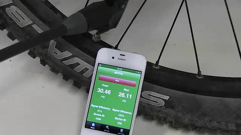 自転車のタイヤの空気圧がiPhone ...