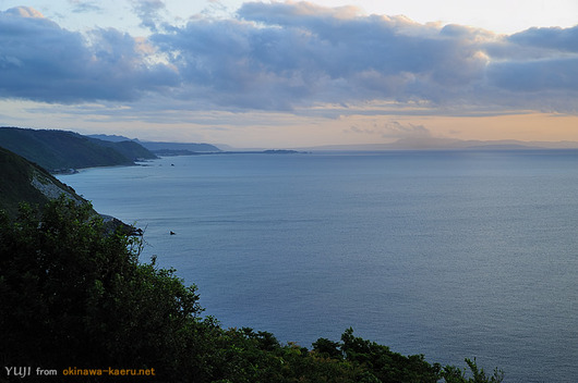 国頭村辺野喜からの夕景-1