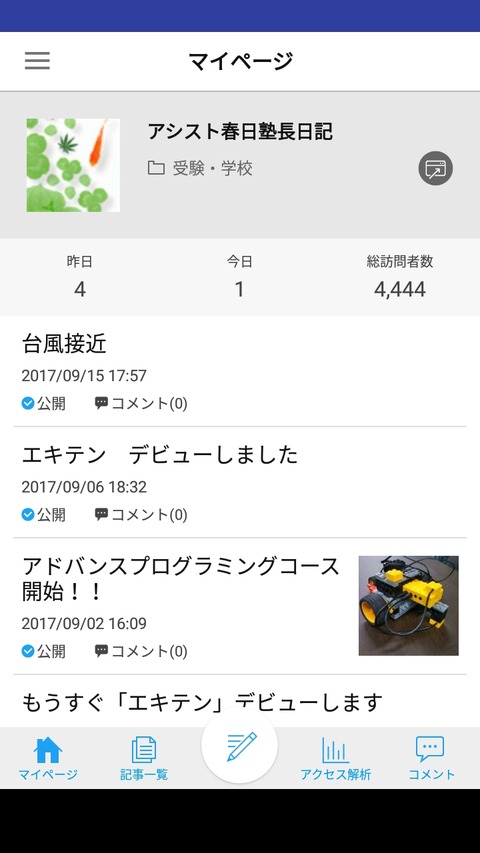 170916ブログ4,444人