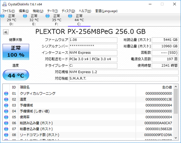 SSDやHDDの健康状態を監視できる「CrystalDiskInfo」 : AKIBA