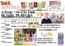 Spring school 2018ポスター