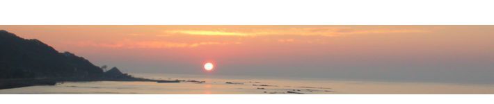輪島 袖ヶ浜 夕日