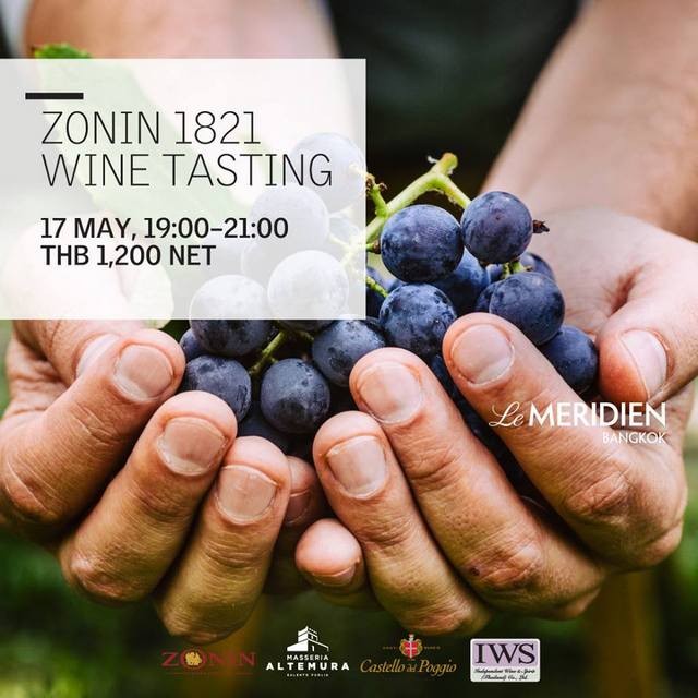 ZONIN 1821 WINE TASTING at メリディアン・バンコク
