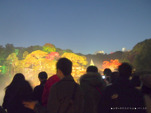六義園 駒込 ライトアップ 東京 紅葉