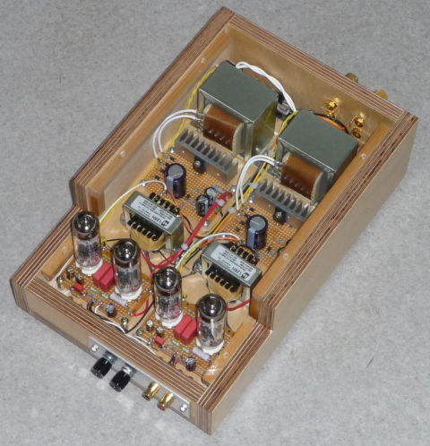 6BM8 PPパワーアンプ 6BM8 PP その11 完成しました!! : OGUさんのクラフトオーディオ日記
