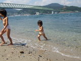 海遊び子供