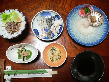 城山食堂のふく懐石
