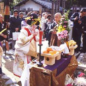 清涼寺：「夕霧祭」