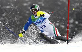 バンクーバー五輪男子回転を制したラッゾーリ