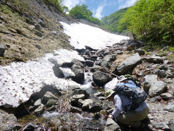 雪渓②