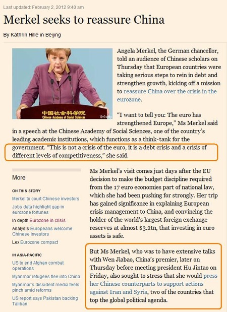 Merkel in China