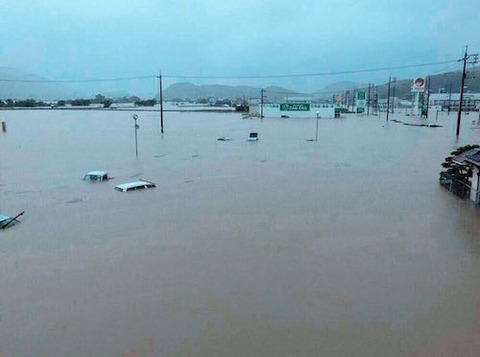 岡山 矢掛町 豪雨 被害00
