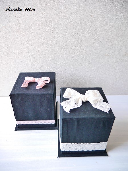 カルトナージュで収納ボックス5【ヘアアクセサリーボックス