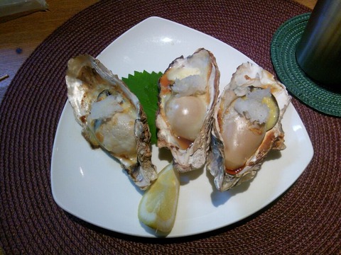 焼き牡蠣