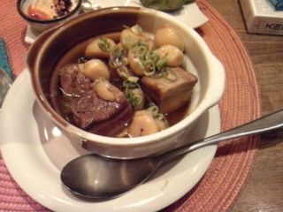 越後豚バラ肉ニンニクあっさり煮込み