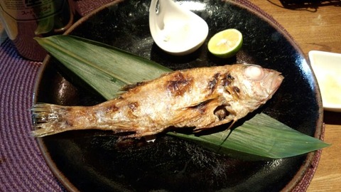 のどくろ塩焼き