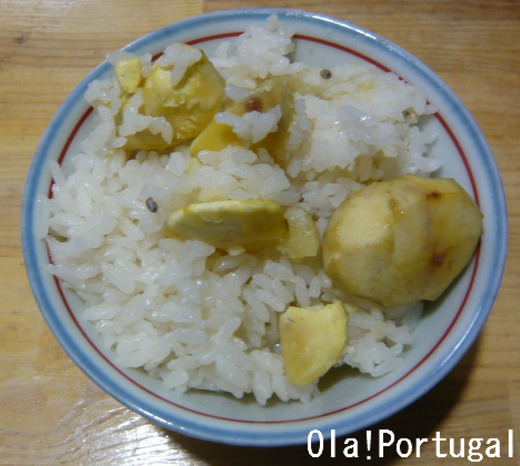 愛媛・内子(からり)の栗を使った栗ご飯