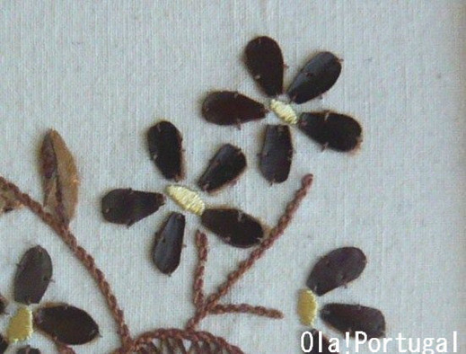 ポルトガル手工芸:栗の皮を使った刺繍(マルヴァオン)