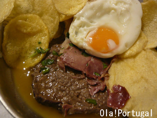 ポルトガル料理:Bife a Portuguesa ビーフ・ア・ポルトゲーザ