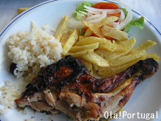 ポルトガル料理:Frango assado フランゴ・アッサード(鶏の炭火焼)