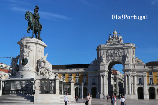ポルトガル旅行記:Lisboa リスボン(コメルシオ広場)