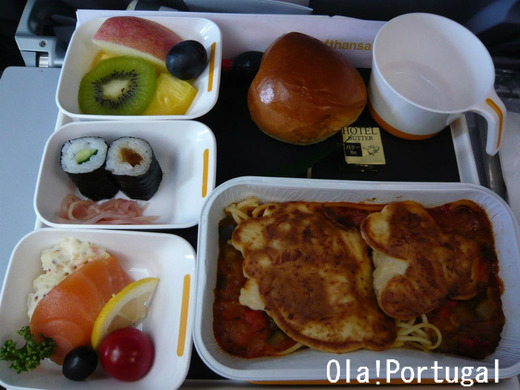 ルフトハンザの機内食(昼食)