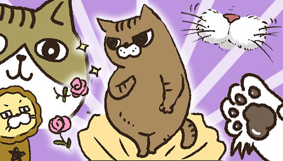 アレな生態系日常漫画「いぶかればいぶかろう」第10回：猫のかわいさの正体を探れ！（パーツ編）