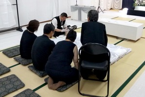 月江院で葬儀