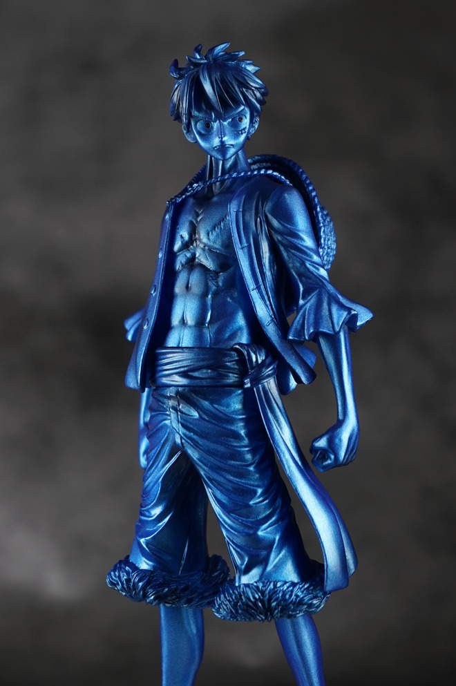 非売品　三ツ矢サイダー ワンピース  ルフィ フィギュア メタリック　当選 非売品三ツ矢サイダー×ワンピースルフィフィギュアブルーメタリックカラー