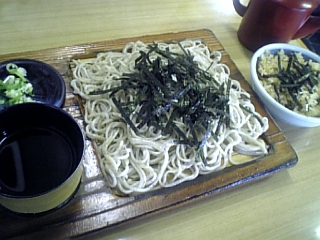 鶴天(ざるのセット左)