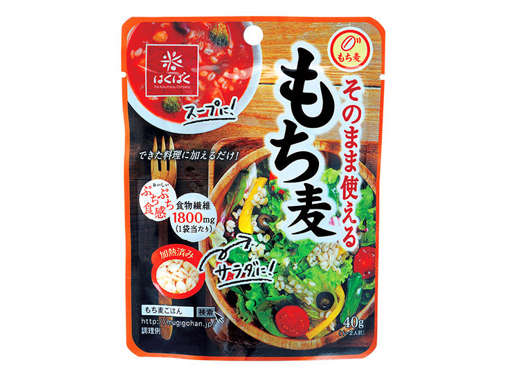 「そのまま使えるもち麦」40g 120円(税別)