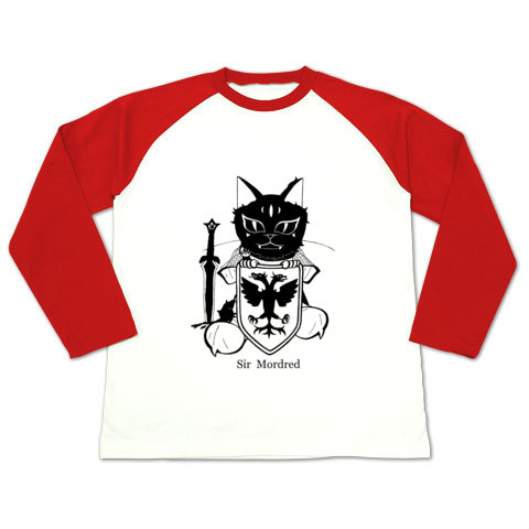 モルドレッド・ラグラン長袖Tシャツ赤